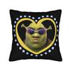 Federa Cuscino Stampata Meme Divertente di S-Shrek Copricuscino per Cuscino da Lancio Decorazioni per la Casa Y2K Con Cerniera Varie Misure