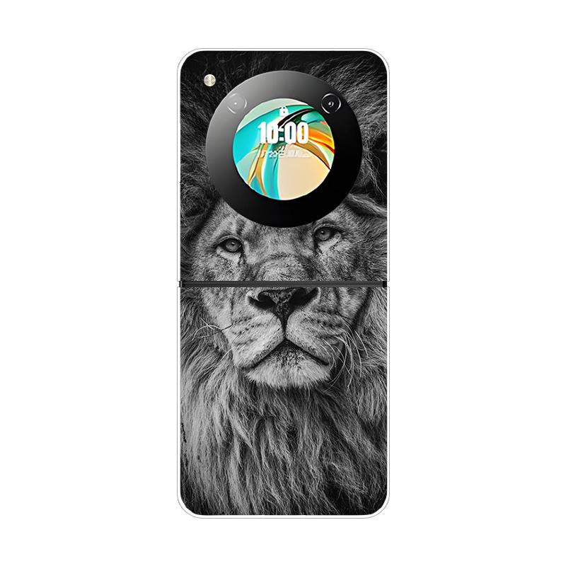 For ZTE Nubia Flip Flip2 Telefoncover Beskyttende Hård PC Skal Stilfuldt Dyremønster Gennemsigtigt Cover Til ZTE Libero Flip Covers