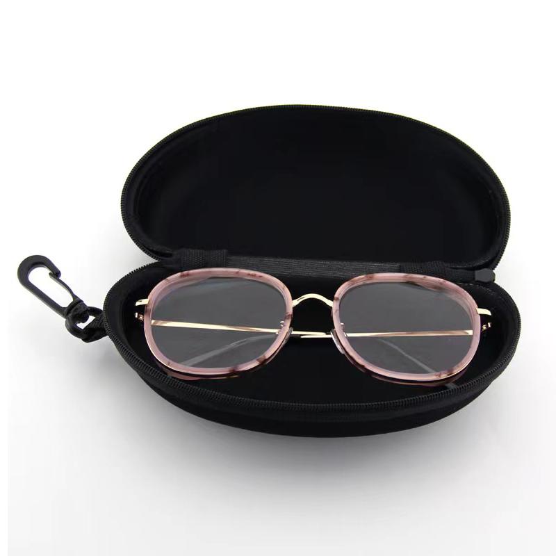 Portable Hard Oxford Cloth Zipper Box Eyewear Storage Case Sunglasses Reading Glasses Carry Bag Eyeglass Packaging Case