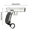 Klíčenka ve tvaru taktické pistole Odnímatelné mini přenosné dekorace Řetízkový kroužek