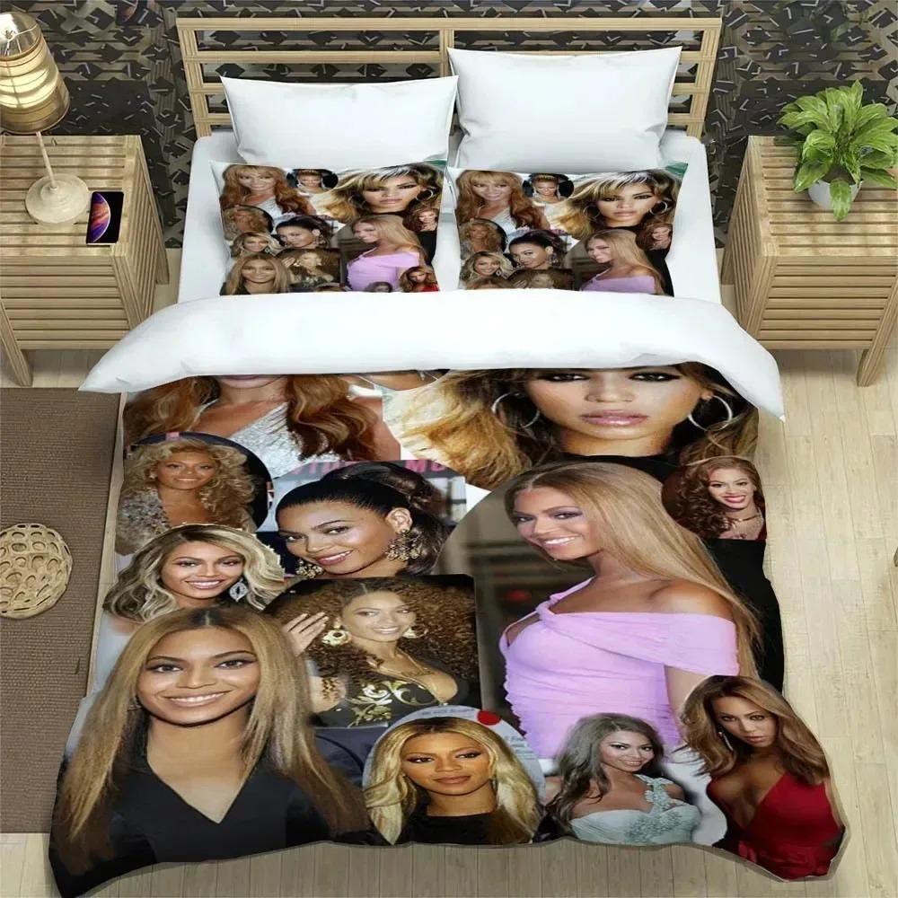 

Exquisite Singer Beyoncé Bedding Set Duvet Cover Comforter Bed Adult Youth Kid Girls Boys Birthday Gift EU Single(135*200cm)3pcs