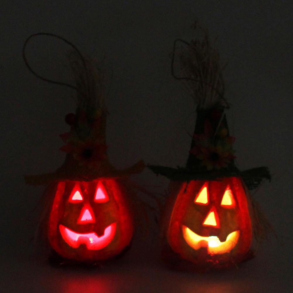 F&P Store Hollow Pumpkin with Hat LED Light Lamp Lantern Halloween Home Party Bar Decor