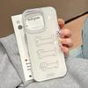 Fashion Cute Line Puppy Phone Case For iPhone 17 16 Pro Max 15 14 13 12 11 Pro Max 16E 17Air 7 8 Plus Shockproof Soft Cover