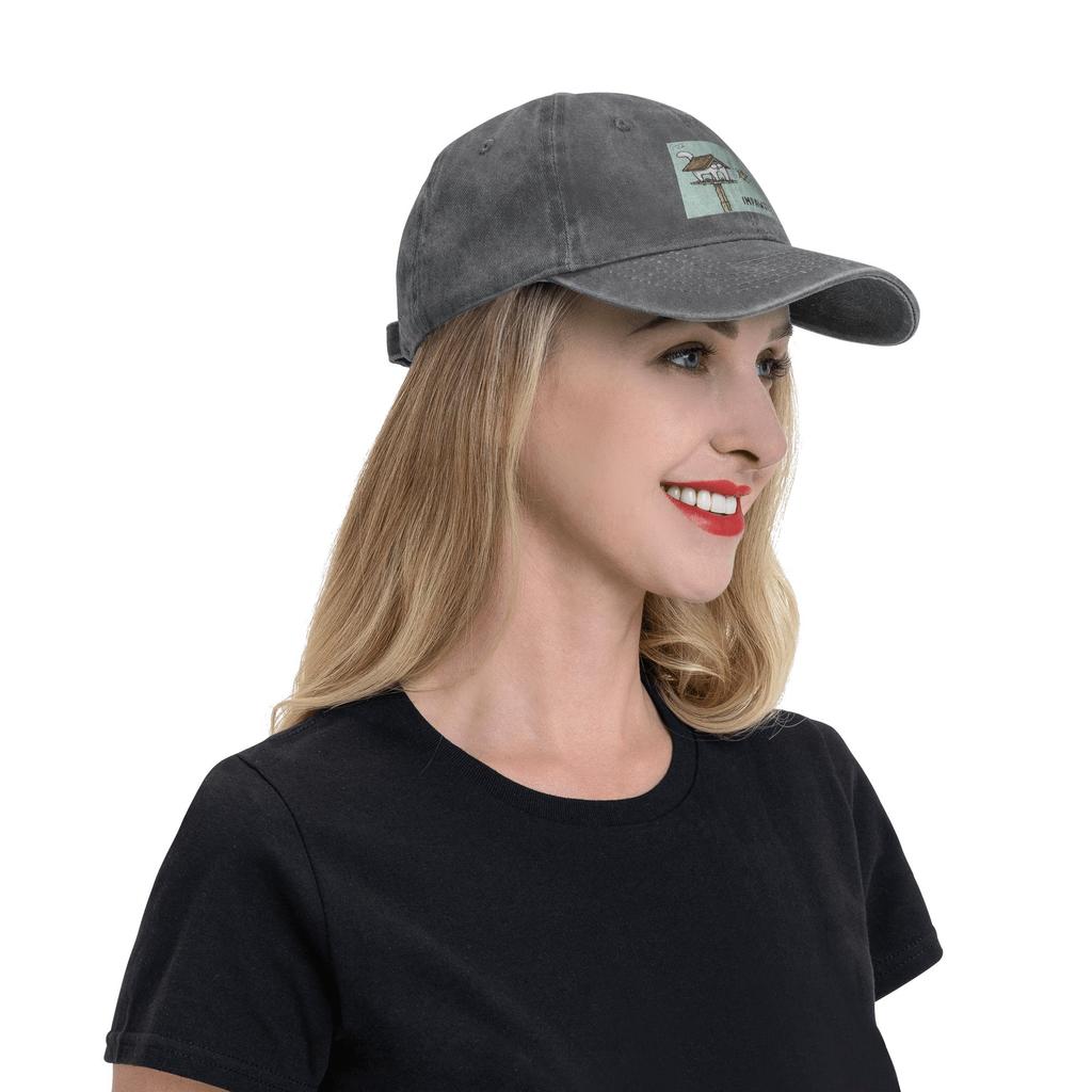 Unisex Baseball Hats Cartoon Simons Cats Washed Denim Summer Sports Baseball Caps Hip Hop Cap Casquette