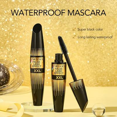Natural and Durable Waterproof and Sweat Proof Eye Black Extend Thick Mascara Suitable for Beginners