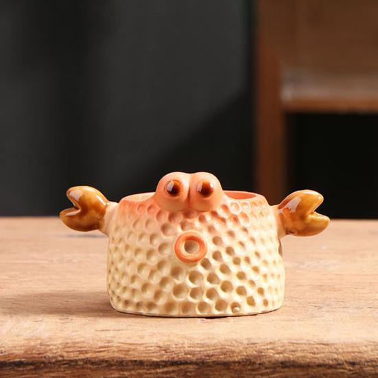 Cartoon Duck Rabbit Fox Bird Fish Shape Flower Pot Ceramic Plants Container Ornament Figurine Decorative Planter