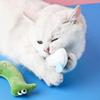 Cute Animal Shape Catnip Cats Toy Kitten Dinosaur Teeth Chewing Biting Plush Toys Cat Plush Thumb Pillow Pet Accessories