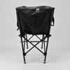 Tennis Ball Cart with Caster Wheels and Zippered Textile Compartment for Coaches