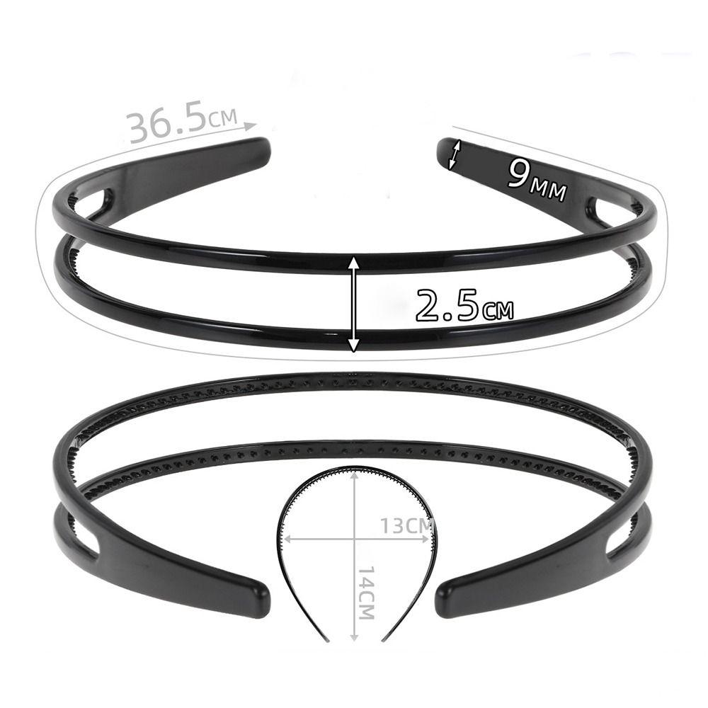 Wide Double Breasted Hairband Simple Hair Band for Travel and Daily Wear All Matching