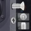 Set of 100 Versatile Stainless Steel Countersunk Screws Long lasting Flat Head Screws for Home & Industry & Outdoor Use