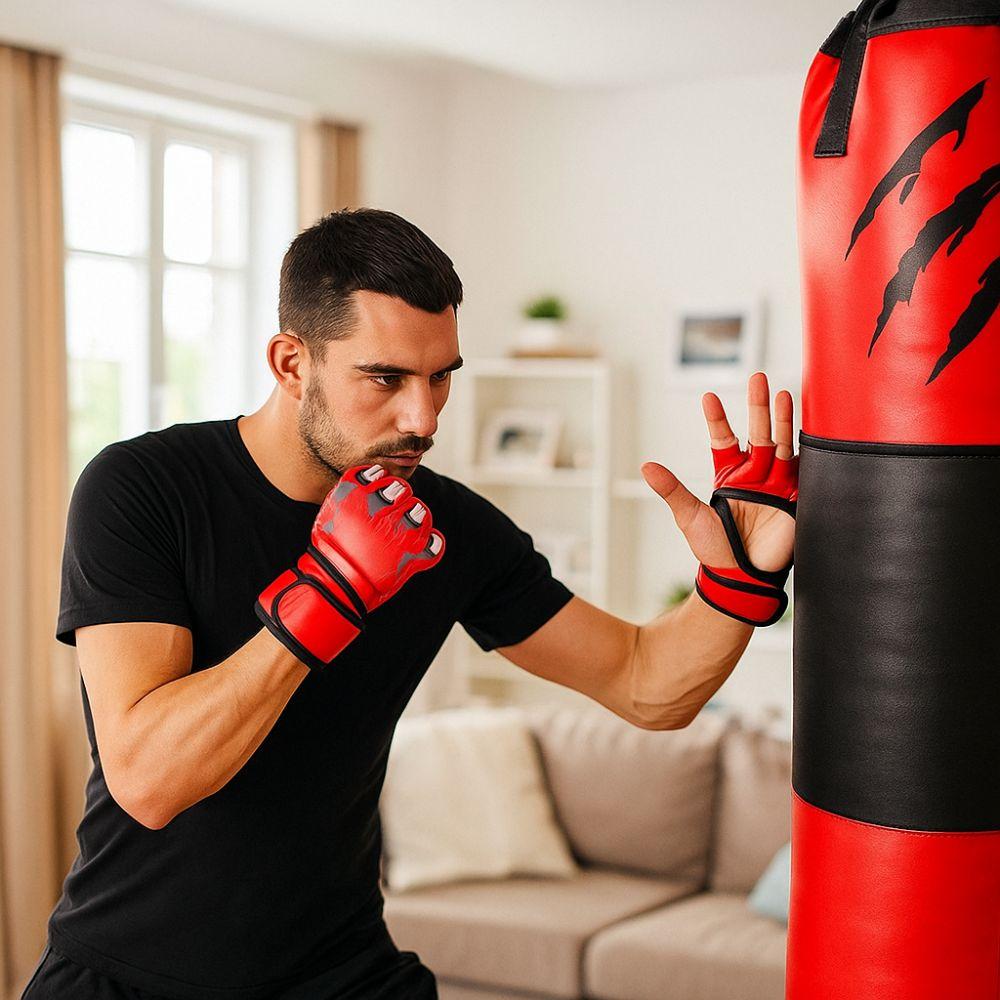 Half Finger Fighting Gloves Thicken Padding Punching Gloves Training Gloves  Training