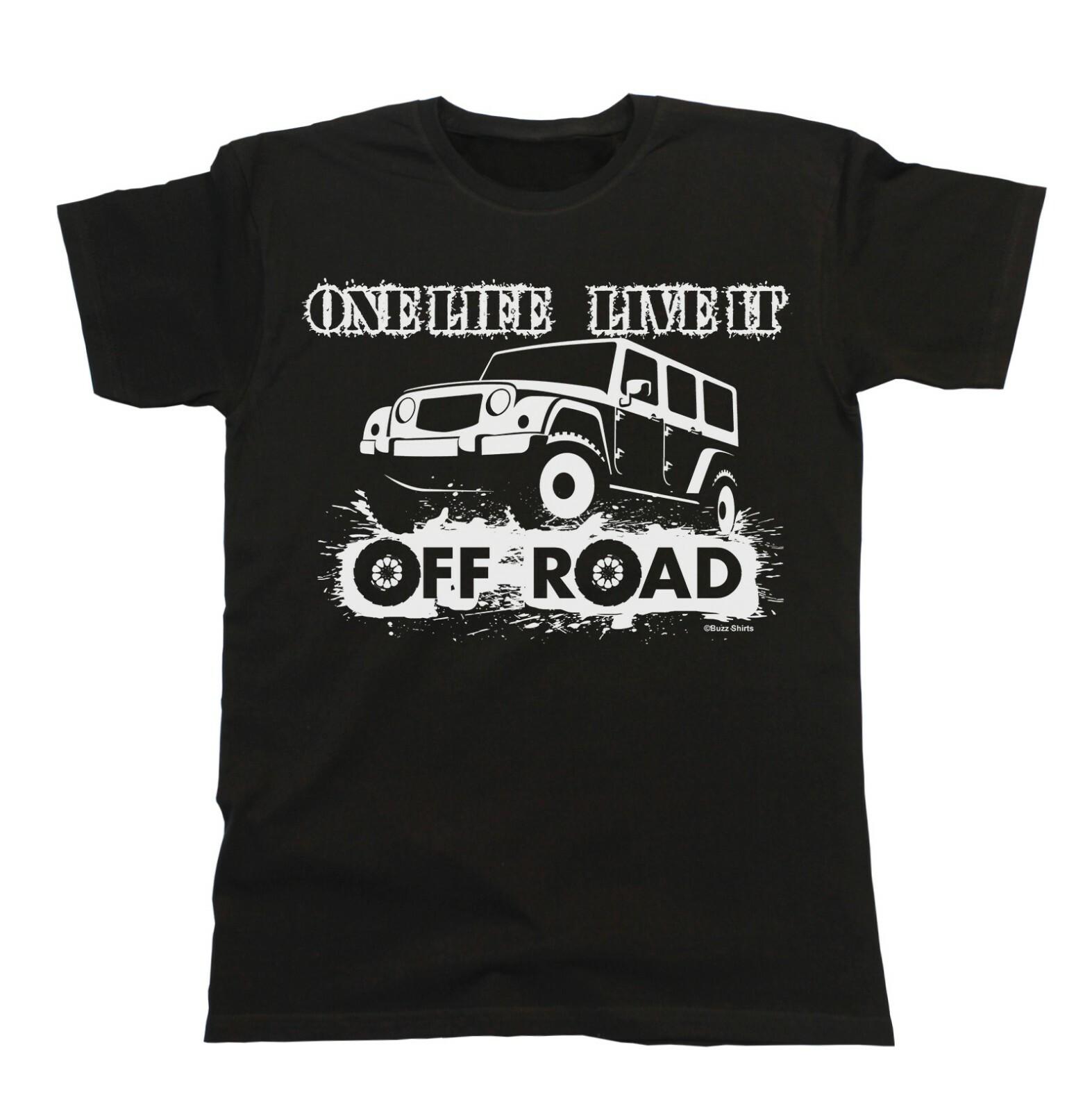 One Life Live It 4 x 4 T-Shirt Mens Truck Off Road Car Gift Birthday S