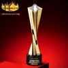 Gold, Silber, Bronze Sternburst Verdrehte Säule Trophäe - Firmen Gedenkpreis