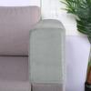 2PCS/Set Removable Armrest Cover Silver Fox Velvet Solid Color Elastic Dustproof Sofa Armrest Glove Stretchy Furniture Protector