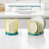 Desktop Bowl Holder for Home Adjustable Plastic Cup Shelf Drain Rack for Kitchen Tabletop Organization
