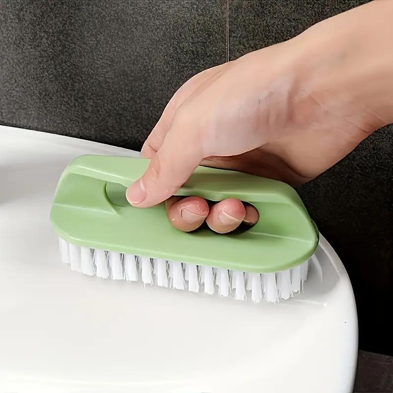 1 brosse à récurer à poils durs pour le linge, les vêtements, les chaussures, portable, en plastique, pour le nettoyage des mains, pour la cuisine et la salle de bain