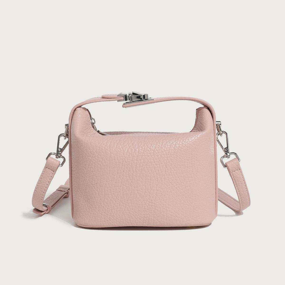 Unique design high-end lunch bag, fashionable small handbag, 2024 new silver single-shoulder crossbody dumpling bag