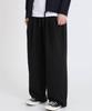 Jikeulib Cotton Double-Pleat Wide-Fit Elastic Waist Pants