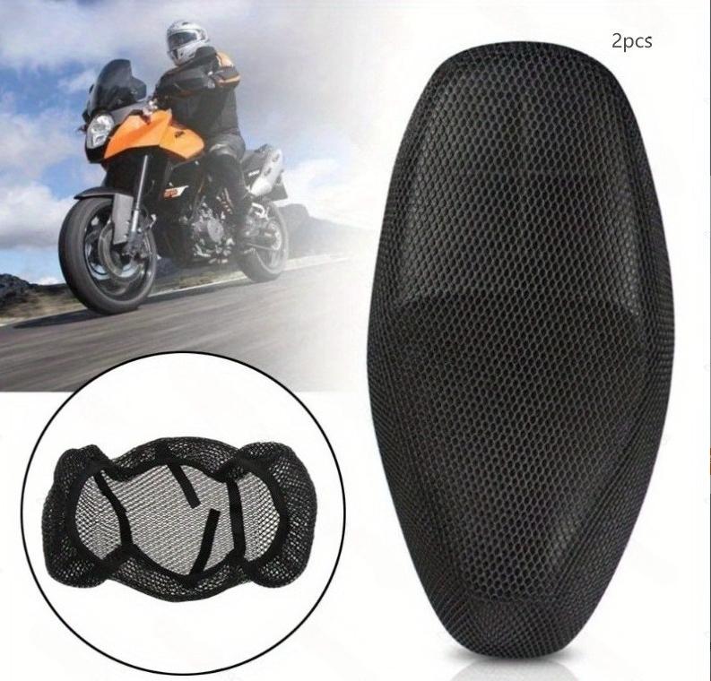 

2Pcs Anti-Slip Motorcycle Motorbike Seat Cover - 3D Mesh Fabric, Breathable Waterproof, Scooter Seat Covers, Cushion