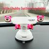 Strawberry Bear Magnetic Car Phone Holder with Firm Suction - Cute Interior Navigation Accessory
