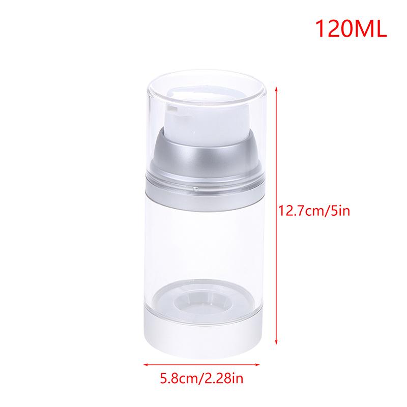 100/120/150Ml Press-On Empty Airless Pump Jar Refillable Cream Lotion Vacuum Bottle Portable Travel Container Sub-Bottle