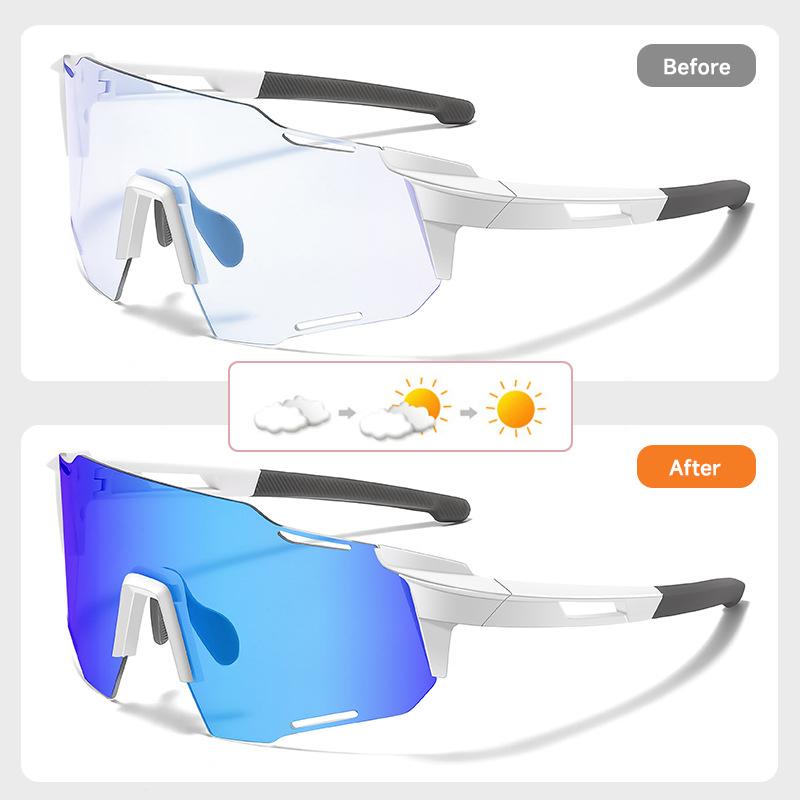 Photochromic Goggles Unisex Cycling Sports Eyewear Men Outdoor Day And Night Biking Glasses