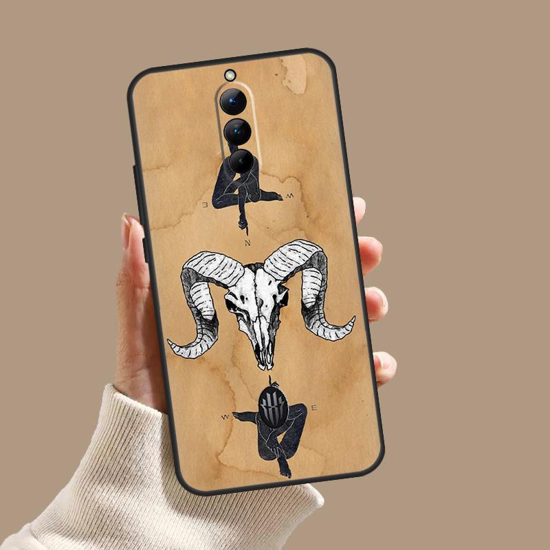 Ram Skull Skeleton Horror Case For ZTE Nubia Red Magic 11 10S 9S 8S 8 9 10 Pro Plus 6 7 6S 7S Pro 5G 6R 10 Air Cover