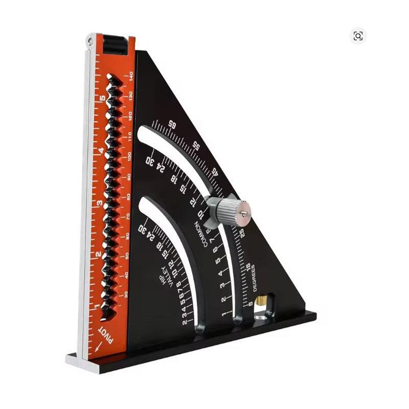 

Алюминиевый сплав 2-в-1 выдвижная разметка с базовым гониометром складной треугольный угольник позиционирующий угол деревообрабатывающий инструмент Pack of 1