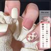 Ice-Clear Nude Ballet Nail Art Medium-Length Press-On Tips