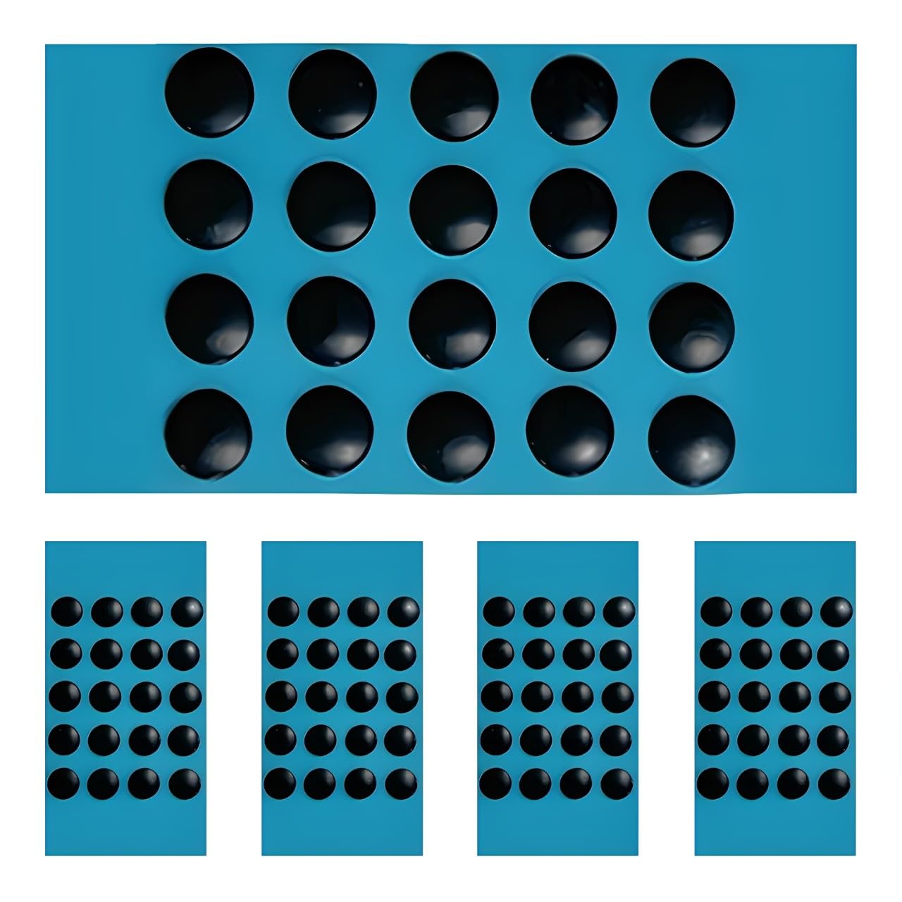 

100 Universal Mouse Feet, Round 6mm, Durable, Ultra-Low Friction, Smooth Glide, Ideal for Gaming Mice, Anti-Slip, Rounded Edges, PTFE Round