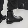 Fashion Black Autumn and Winter Men's Boots Classic and Versatile Design Fashion Party Daily Business Office Outdoor Warm Leather Shoes