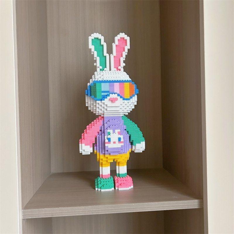 

Candy Rabbit Colorful and Cute Rabbits Building Blocks Kids Adult Assembly Puzzle Boys and Girls Toy Birthday Gift
