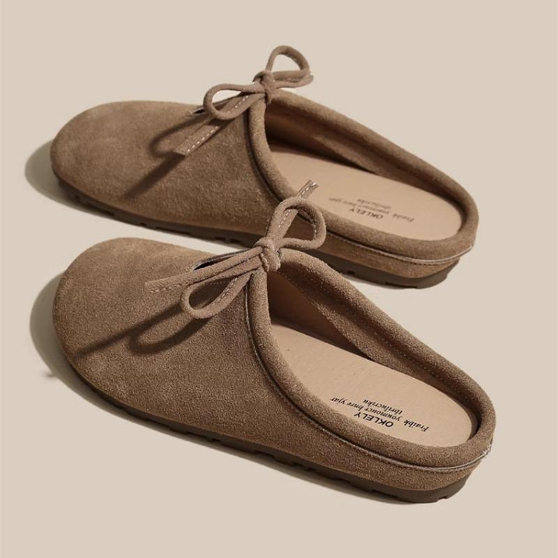 

Spring and Autumn new Baotou soft bottom women s outer wear affordable casual one pedal 35 хакі