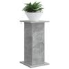 Plant Stand Concrete Grey 30.5 x 30 x 60.5 cm Engineered Wood
