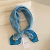 Blue Women's Headscarf: New Spring/Summer Style, High-End Feel, Breathable, Versatile, Trendy Triangle Scarf.