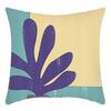 New Artistic Abstract Cartoon Ventilated Plant Print Pillowcase Home Sofa Cushion Pillowcase