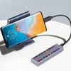 Double Protocol M.2 NVMe SSD Enclosure with Lighting Aluminum Case Easy to Use for 2230 2242 2260 2280 SSD Box