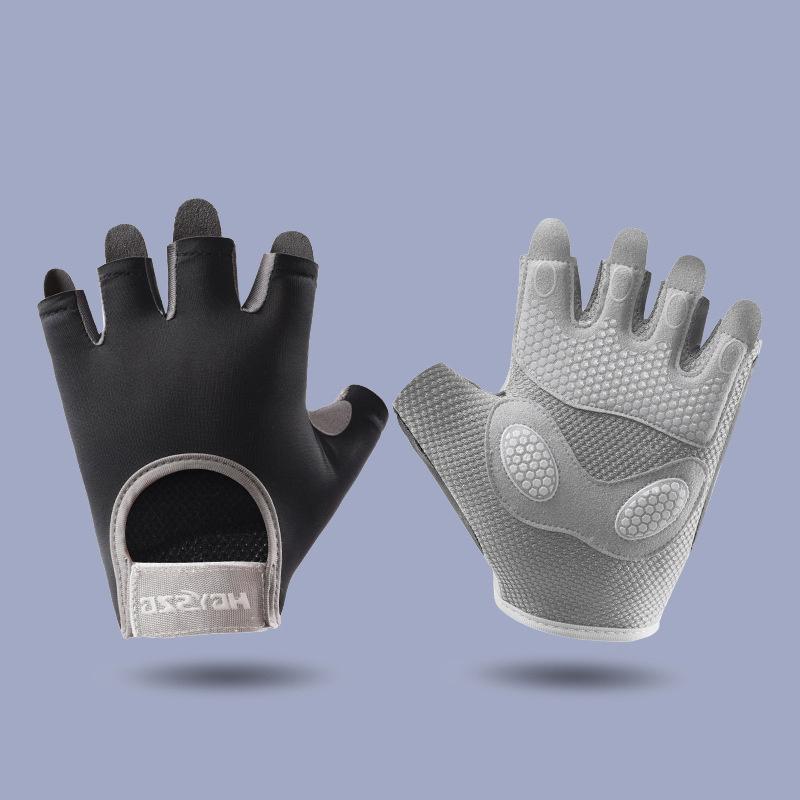 Fitness Half Finger Gloves Men Women Palm Thickening Shock Absorption Wear Barbell Training Non-Slip Sports