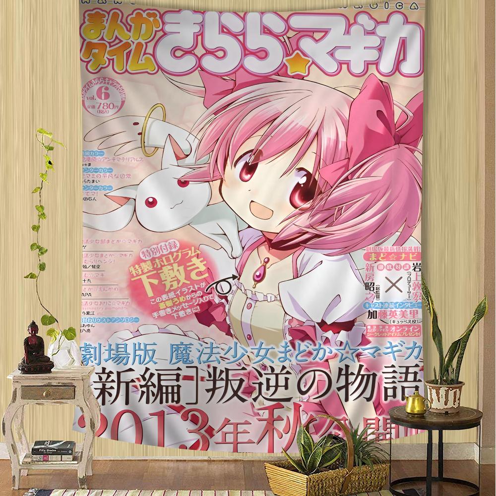 

Magical Girl Hippie Tapestry Bohemian Japanese Style Wall Hanging for Dormitory Bedroom Room Decor 74x94cm(29x37in)