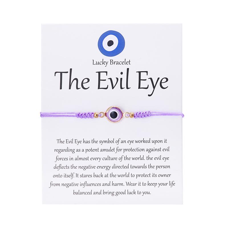 Devil's Eye Resin Bracelet: Fashionable, Versatile, Handmade Woven Accessory