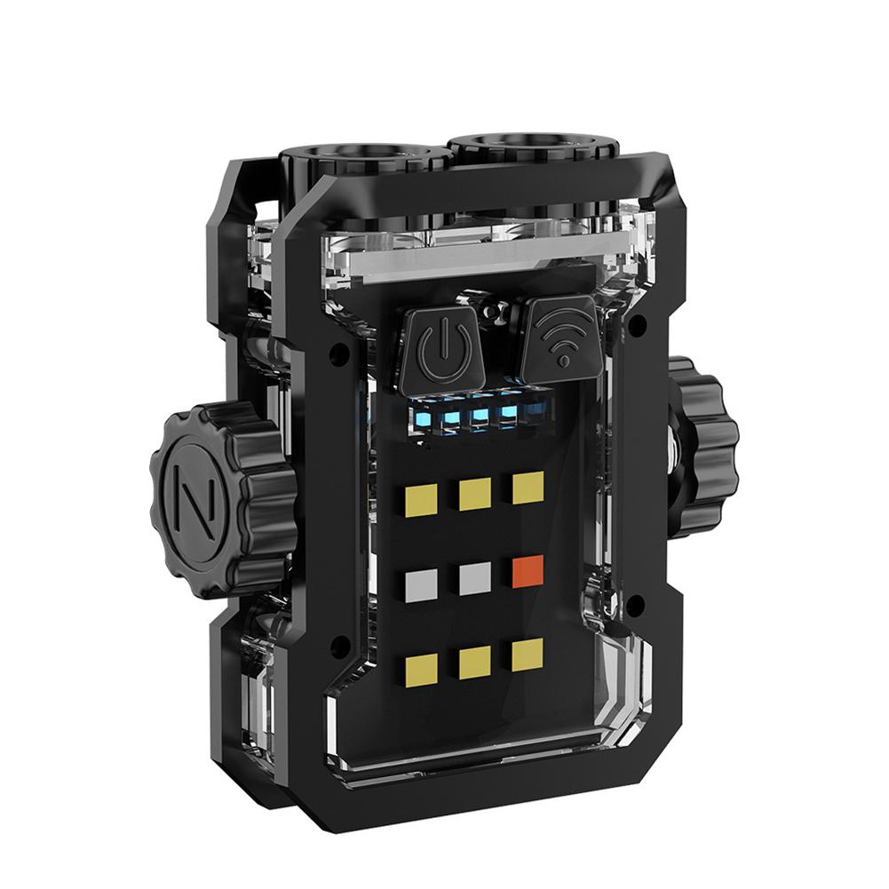 Mini Keychain Flashlight Dual LED Repair Light Rechargeable Camping Lamp Safety Warning Light Outdoor Work Light Emergency Lamp