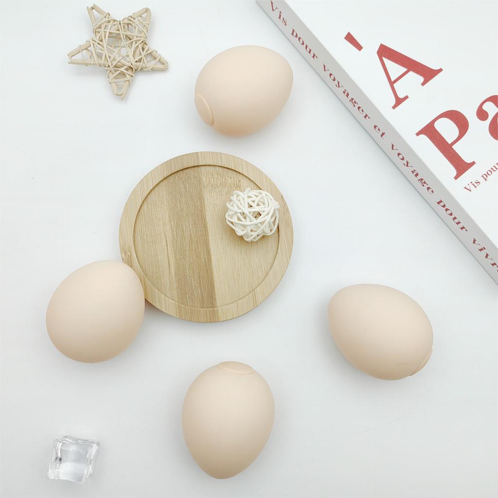 Simulated Egg Pinching Creative Stress Relief Trick Toy Cannot Break Squeezing Egg Stress Relief And Release Squishy Toy