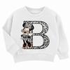 Children MINISO Minnie Hoodie Letter A B C D Kid Casual Clothes O-neck Pullover Little Baby Kawaii Cartoons Boy Girl Sweatshirts