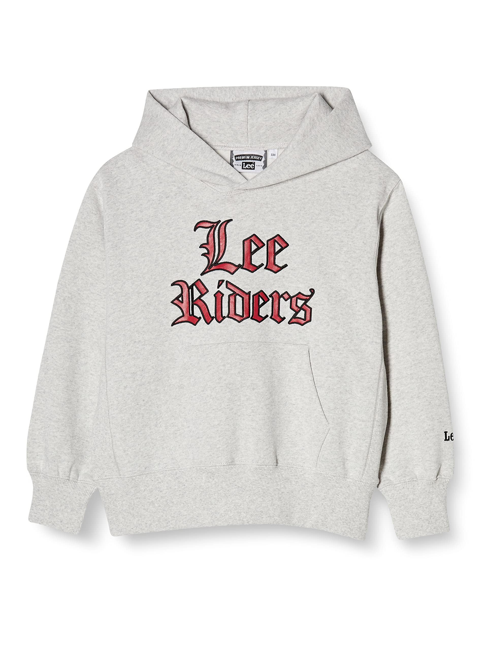 

Lee Official Logo Print Heather Size 110 Hoodie, Kids, Gray,