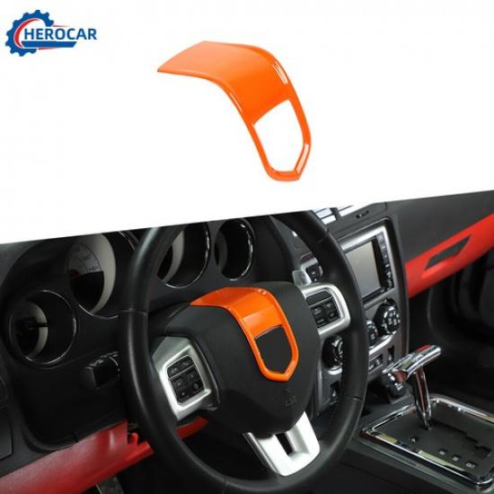 Orange Steering Wheel Center Decor Cover Trim For Challenger/Charger/Durango