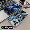 Yugioh Seto Kaiba Phone Case for iPhone 17 16 15 14 13 12 11 Air Pro Max Plus Colorful Silver MagSafe Cover
