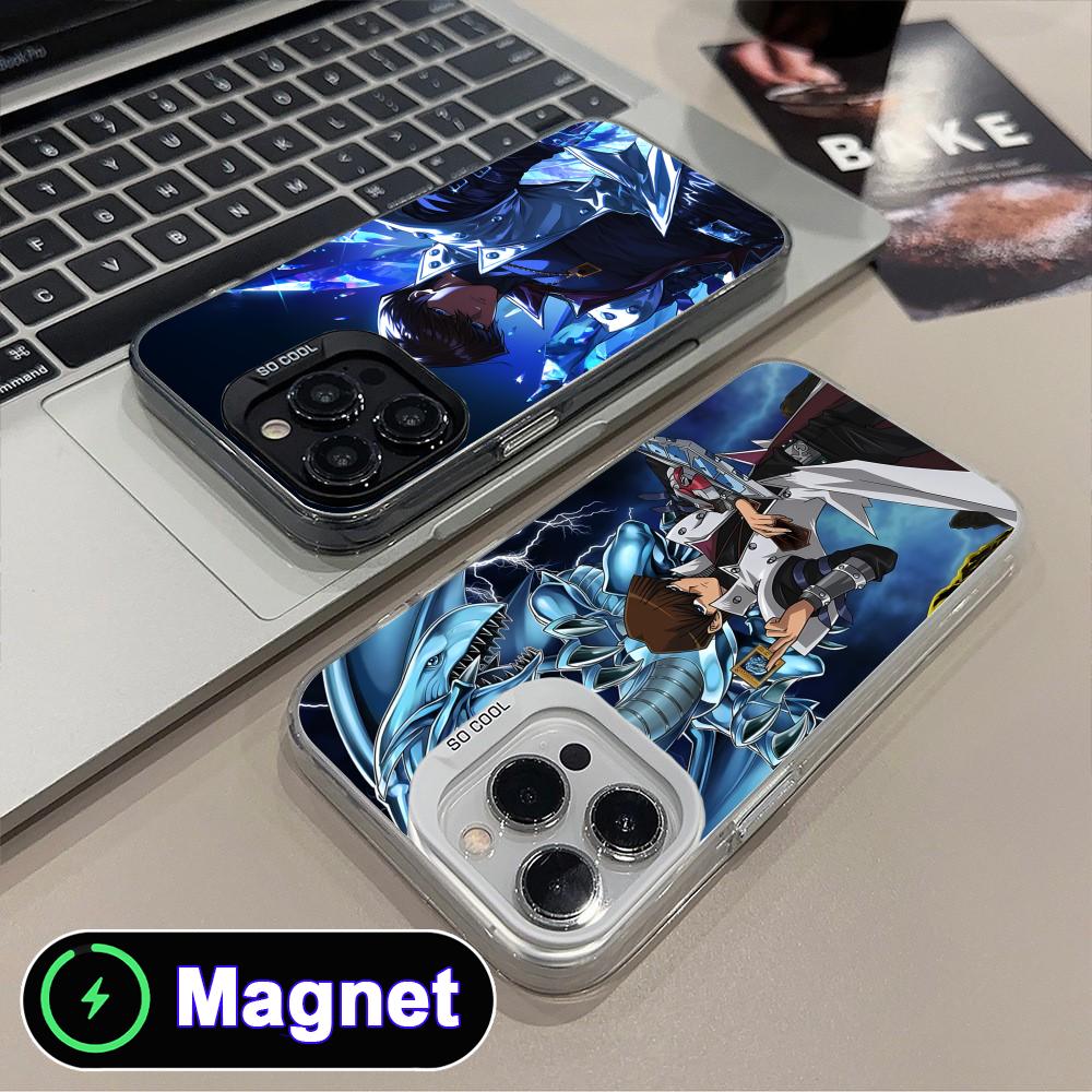 Yugioh Seto Kaiba Phone Case for iPhone 17 16 15 14 13 12 11 Air Pro Max Plus Colorful Silver MagSafe Cover