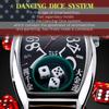Frank Miura Herrenuhr Macau Gambling Reissue Dice Casino Limited Edition Schwarz