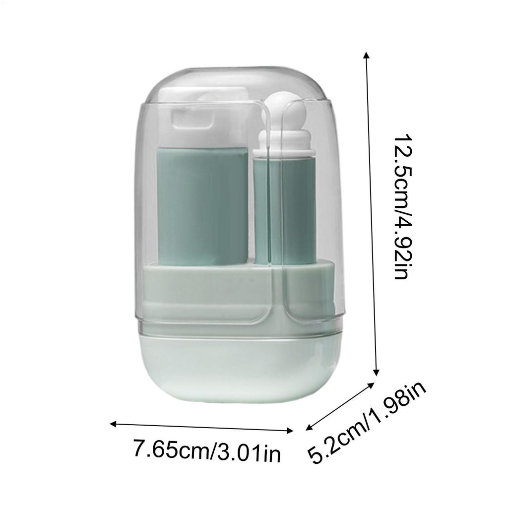 Travel Toothbrush Kit Portable Traveling Toothbrush Kit Lightweight Foldable Cup Set Holder For Women Men Toiletries Backpack