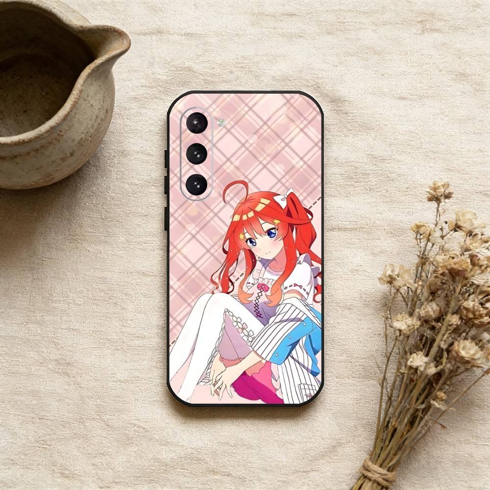 Custodia per telefono I-Itsuki N-Nakano Per Samsung Galaxy A73,21,22,32,71,53,52,51,80,5G Cover Nera Morbida
